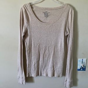 Long sleeve beige shirt